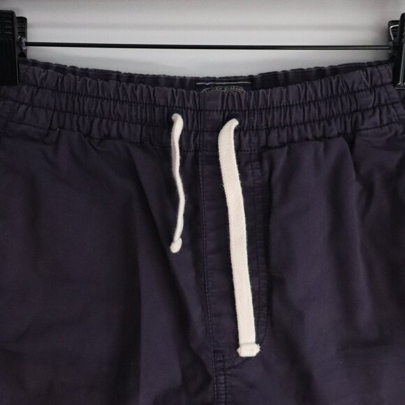 J. Crew Mens Blue S Cotton Dock Pull‎ On Flat Front Elastic Comfy Outdoor Shorts - Picture 3 of 9